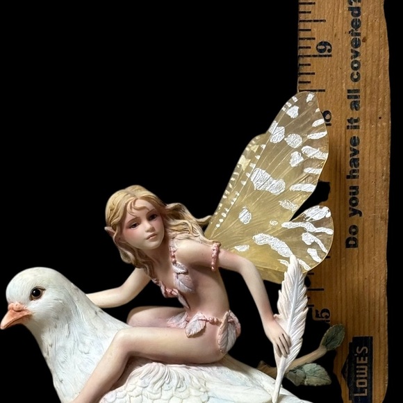 Dragonsite Sheila Wolk Dawn SW 41060 Fairy on White Bird Figurine 2006 - Picture 8 of 8